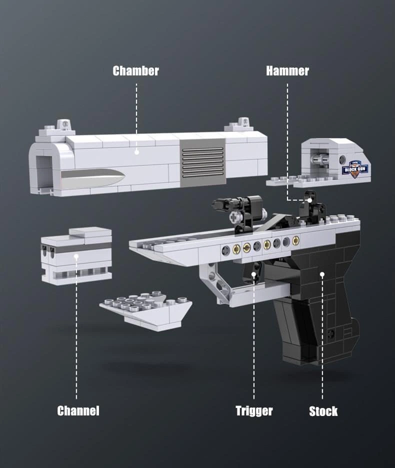 Epic Double Barrel Building Blocks Gun Set - Build Your Own Classic!